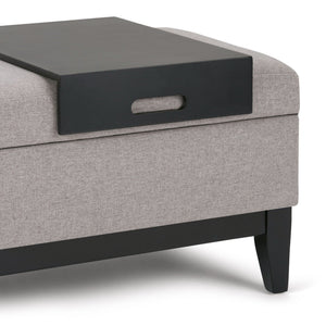 Oregon - Contemporary Storage Ottoman Bench With Tray