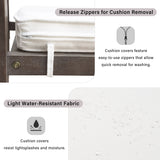 U_Style 7 Pieces Acacia Wood Outdoor Dining Set with Cushions