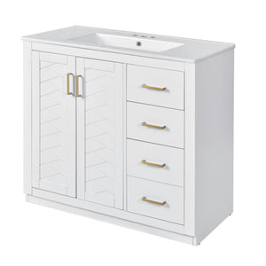 Bathroom Vanity With Sink Combo, Storage Cabinet