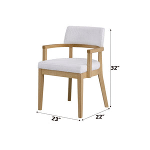Kasem - Arm Chair (Set of 2) - Gorge Fabric & Oak