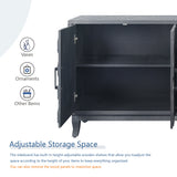 Stronger vintage style buffet cabinet, taupe grey