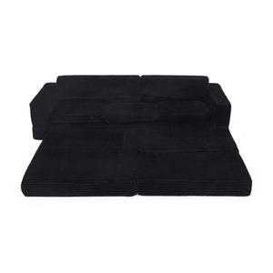 Modern Minimalist L Shape Modular Sectional Sofa, Couch
