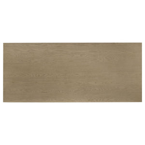 Decker 7-piece 82-inch Rectangular Dining Set Cream and Natural Oak