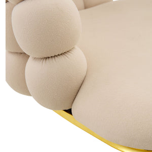 Puffy Bubble, Ball Chain Accent Chair With 5 Claw Casters