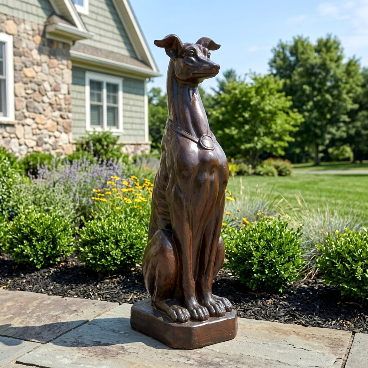 Greyhound Dog Statue
