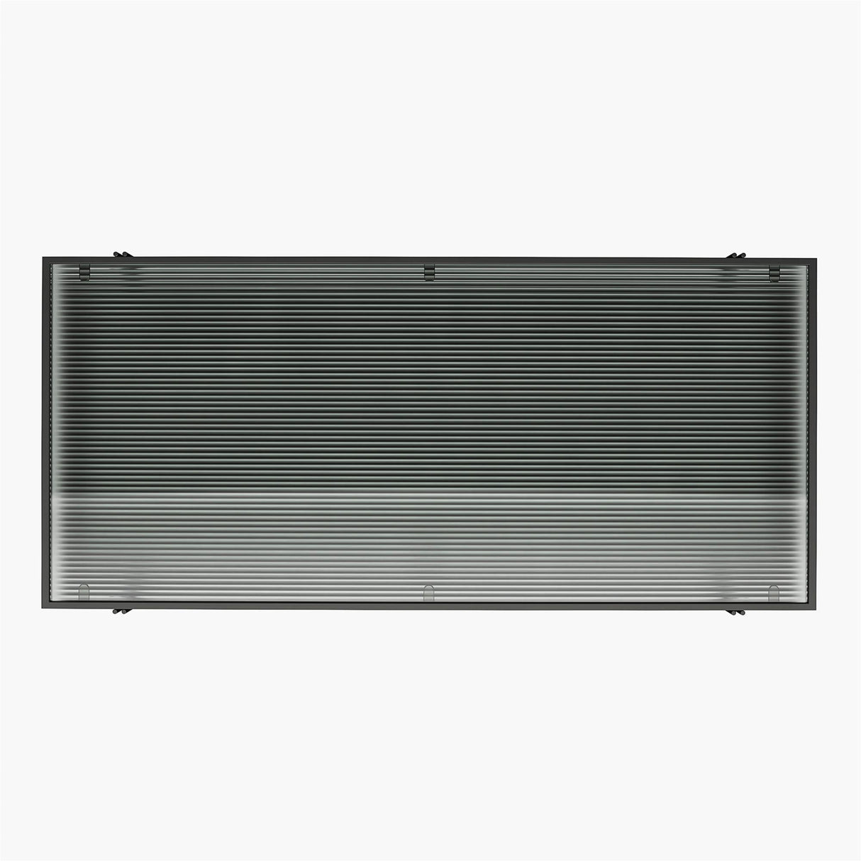 Vance - Computer Desk With Fluted Glass Desktop - Black