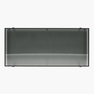 Vance - Computer Desk With Fluted Glass Desktop - Black