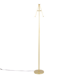 Icicle 65' Modern Swivel Floor Lamp in Gold Metal