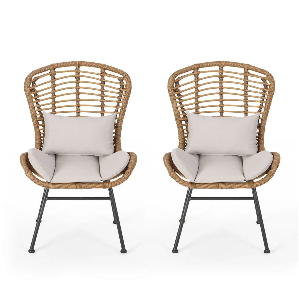 Calypso - Outdoor Chair With Water Resistance Cushion And Iron Frame