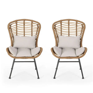 Calypso - Outdoor Chair With Water Resistance Cushion And Iron Frame