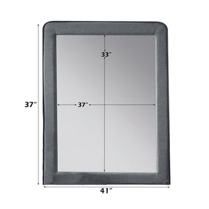 Valda - Mirror - Light Gray Fabric