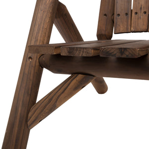 Outsunny 2-Seat Wooden Adirondack Chair