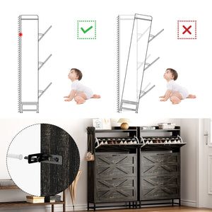 Shoe Cabinet Entry Home Shoe Cabinet Grey