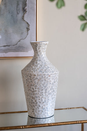 D9.8x19.7" Decorative Paper Powder Vase with Tapered Design