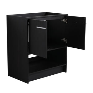 Modern Bathroom Vanity With Ceramic Sink, Freestanding Cabinet, Soft Closing Doors