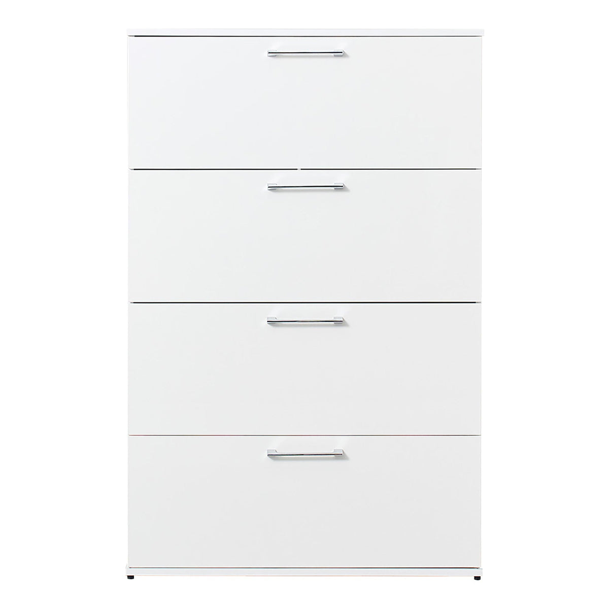 Glossy 4 Drawer Jumbo Chest with Extra Deep Storage - Dark Gray or White