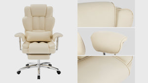 Big and Tall Executive Office Chair with Footrest