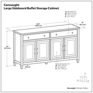 Connaught - Large Sideboard Buffet Storage Cabinet