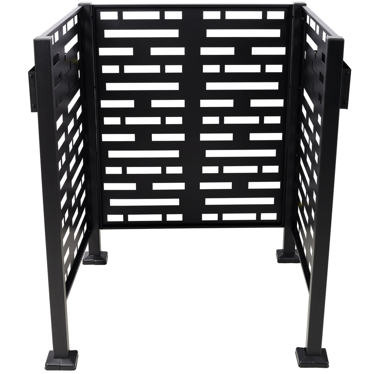3x3 Ft Metal Air Conditioner Privacy Fence with Planter Boxes