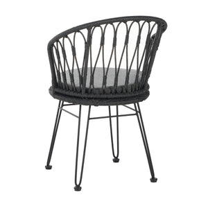 7-Piece Outdoor Wicker Dining Set for 6