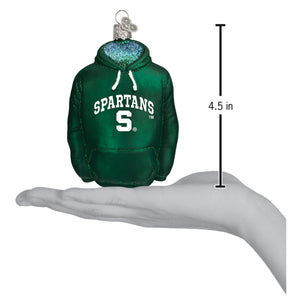 Michigan State Hoodie Christmas Ornament
