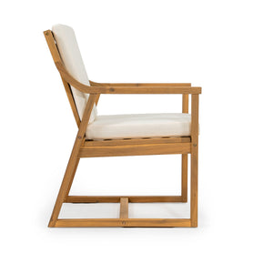 TREXM Patio Dining Chair Set of 2 with Removable Cushions