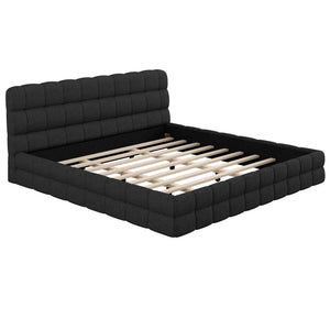 Upholstered Platform Bed With Headboard