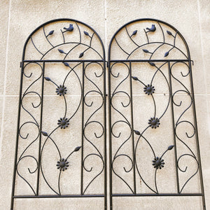 2 Pack Metal Garden Trellis 86.7" x 19.7"