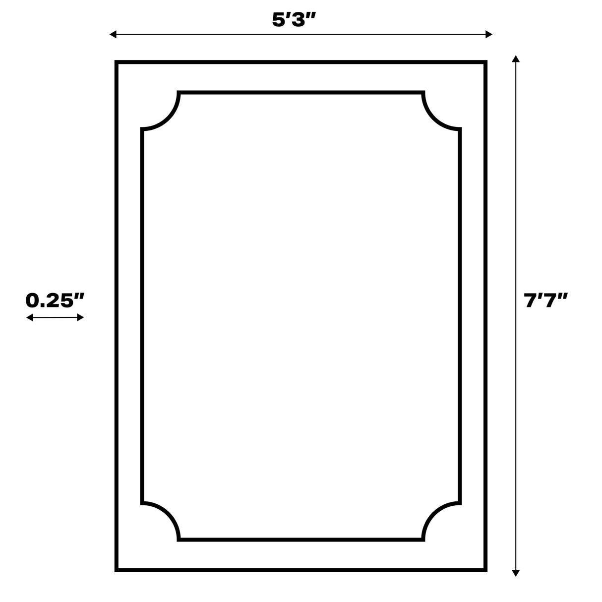 Odense High-Low Minimalist Angle Geometric Indoor/Outdoor Area Rug