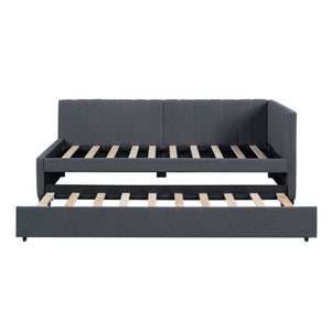 Upholstered Daybed, Sofa Bed Frame, No Box Spring Needed