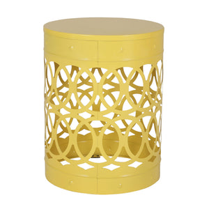 Outdoor Metal Large End Table, Modern Design