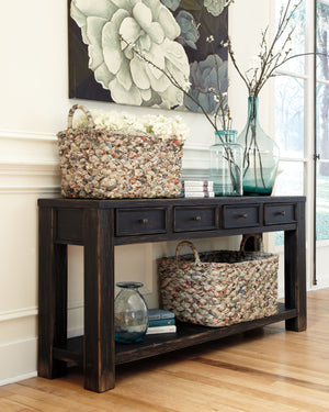Gavelston - Sofa Table - Black