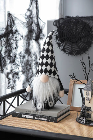 Set of 2, 8.3x4.7x15.7" Fabric Gnome Decor