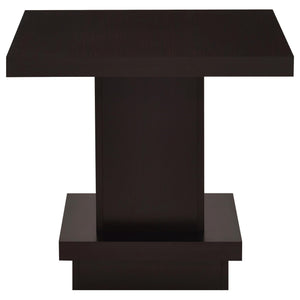 Reston 3-piece Square Coffee and End Table Set Cappuccino