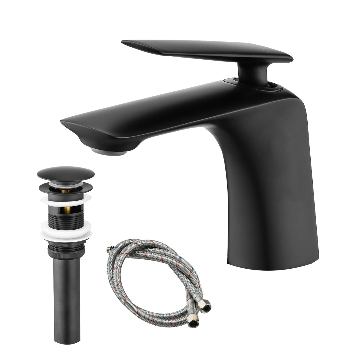 Single Hole Bathroom Sink Faucet with Pop Up Drain
