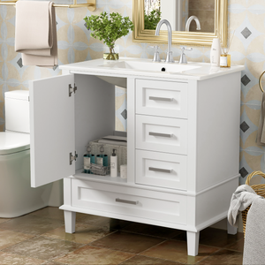 30" Modern Bathroom Vanity with Sink Combo Set