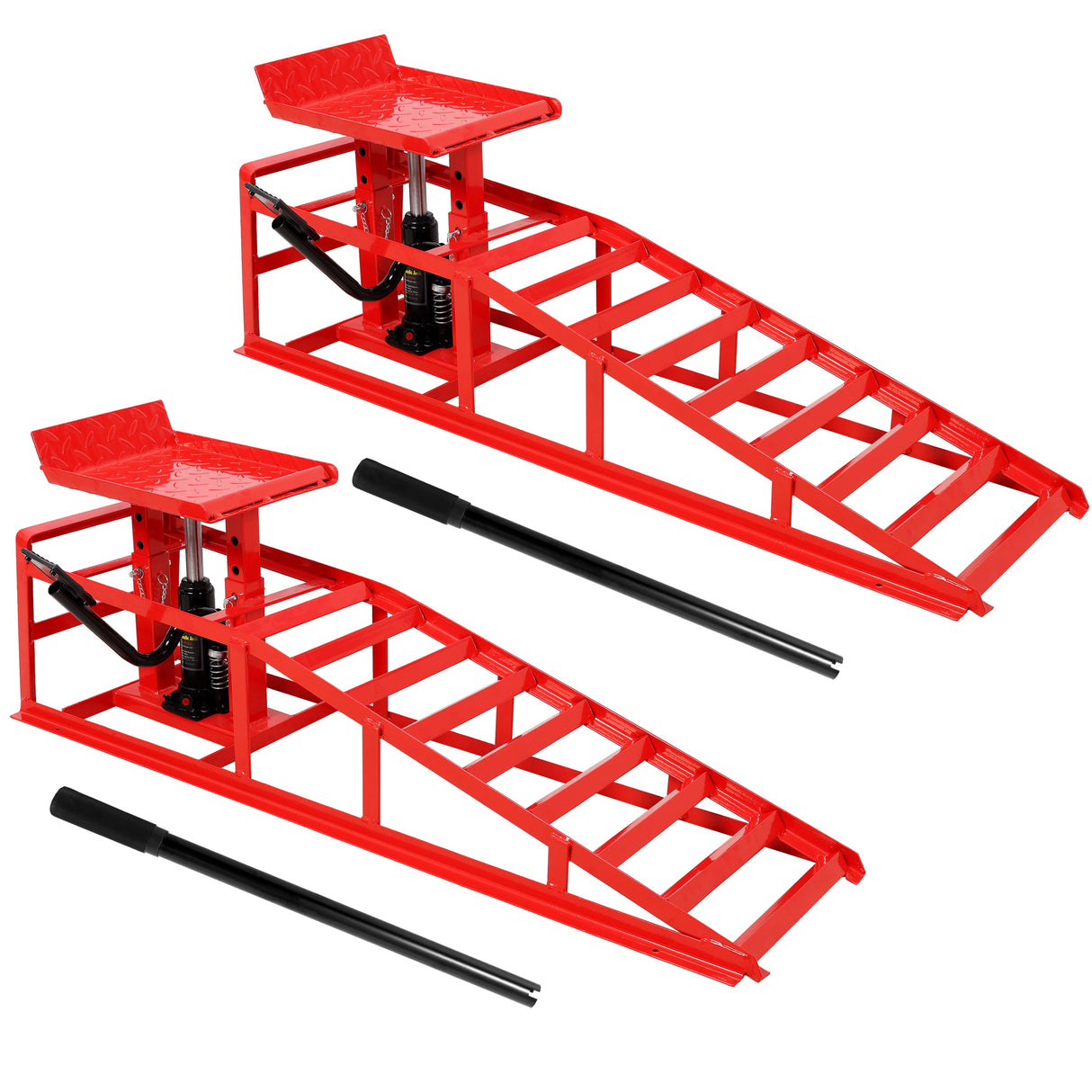 Auto Car Truck Service Ramps with Pedal - 5 Ton Hydraulic Lift