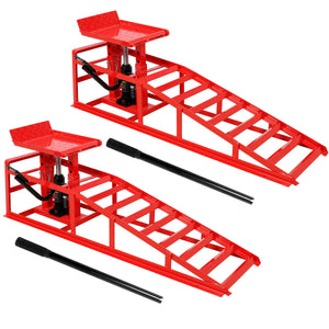 Auto Car Truck Service Ramps with Pedal - 5 Ton Hydraulic Lift