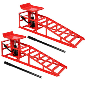 Auto Car Truck Service Ramps with Pedal - 5 Ton Hydraulic Lift