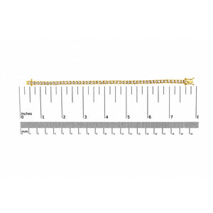 14K Gold Lab-Grown Round Diamond Four-Prong Tennis Bracelet