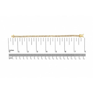 14K Gold Lab-Grown Round Diamond Four-Prong Tennis Bracelet