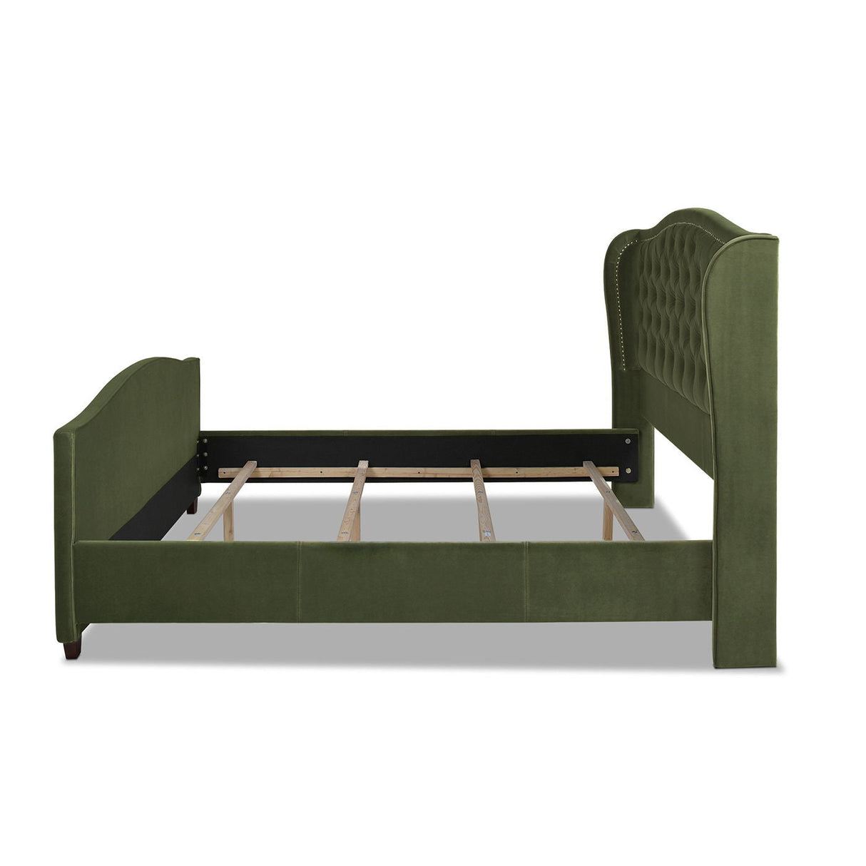 Marcella - Upholstered Shelter Headboard Bed Set