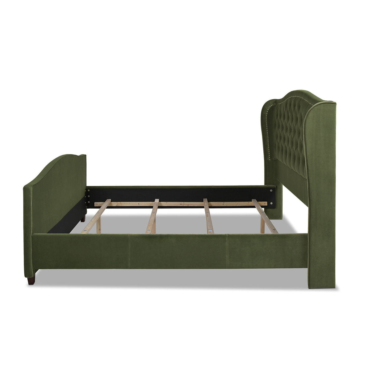 Marcella - Upholstered Shelter Headboard Bed Set