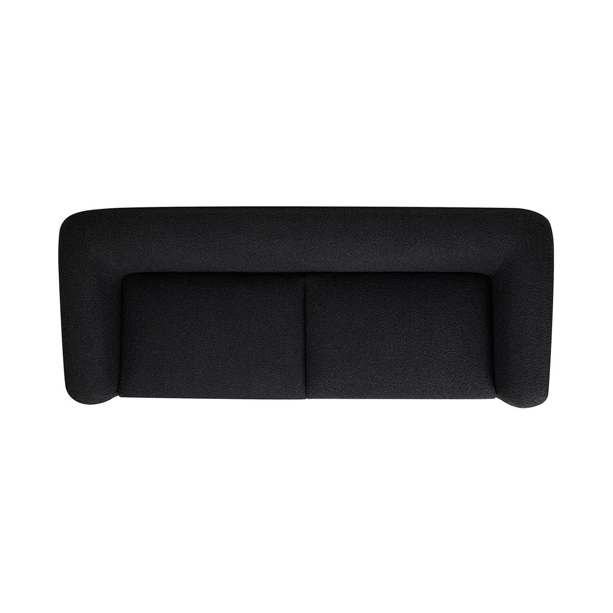 Alpine Luxurious Upholstery Sherpa Sofa with Removable Cushions - Available in White, Black, or Dark Green