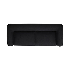Alpine Luxurious Upholstery Sherpa Sofa with Removable Cushions - Available in White, Black, or Dark Green
