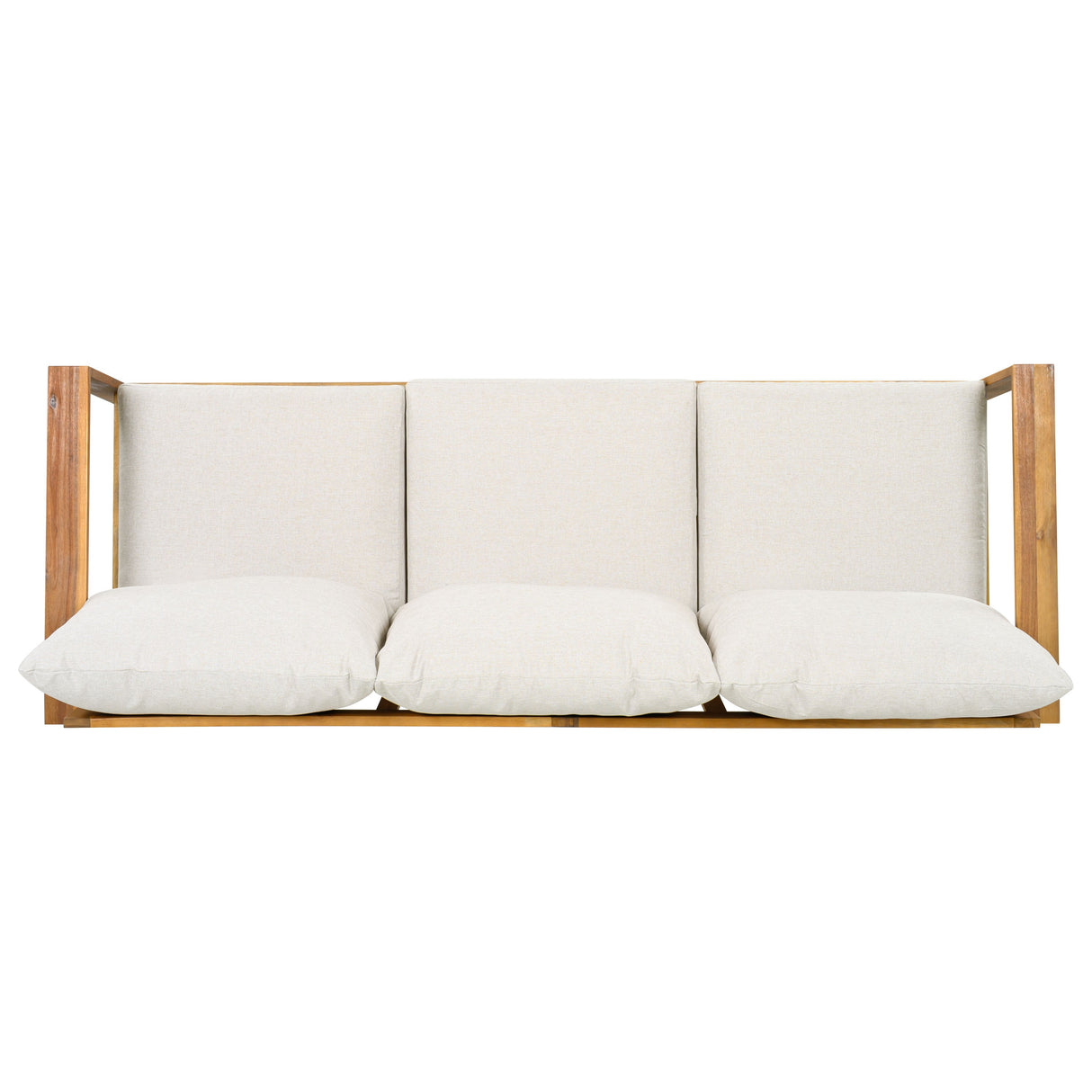 Outdoor 4pcs Acacia Sectional Patio Sofa Set