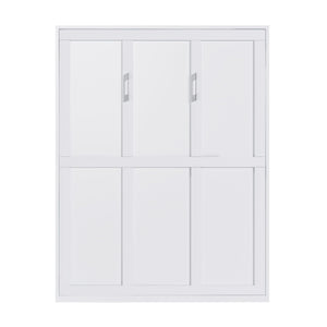 Queen Murphy Bed, Foldable Wall Bed, Space Saving Design For Bedrooms - White