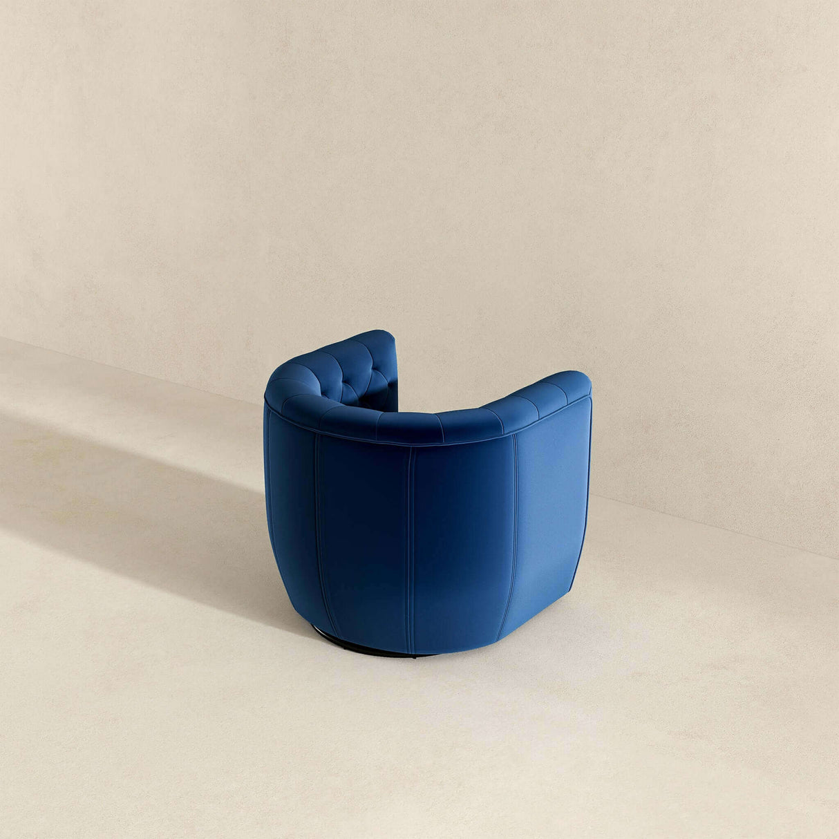 Delaney Velvet Swivel Club Chair