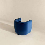 Delaney Velvet Swivel Club Chair