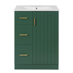 Bathroom Vanity With Under Mount Sink, 2 Drawers And Soft Closing Door